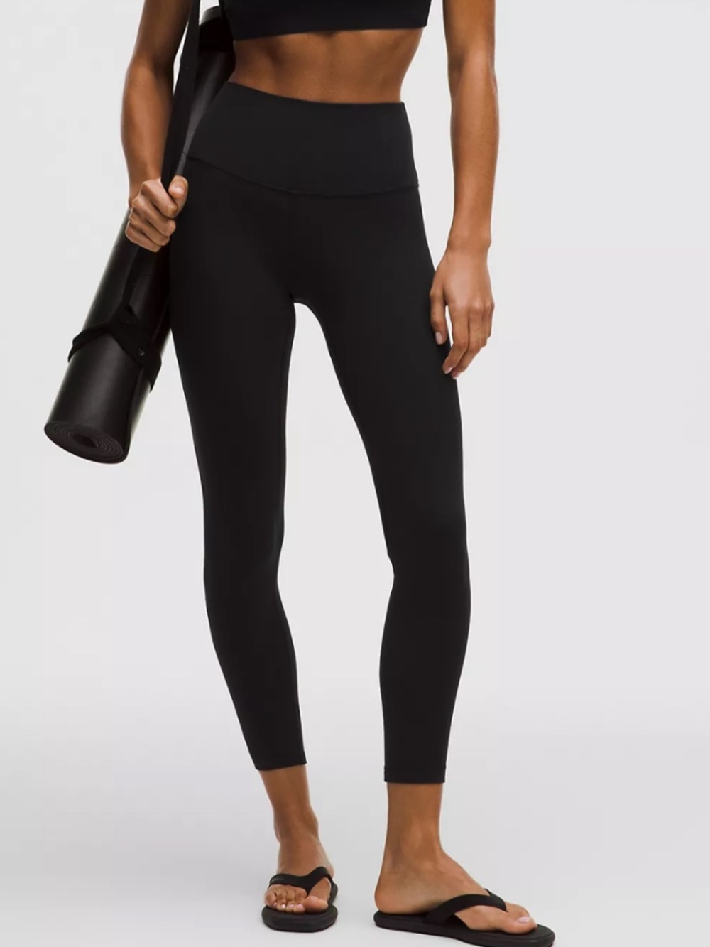High-Waist Black Women's Active Leggings